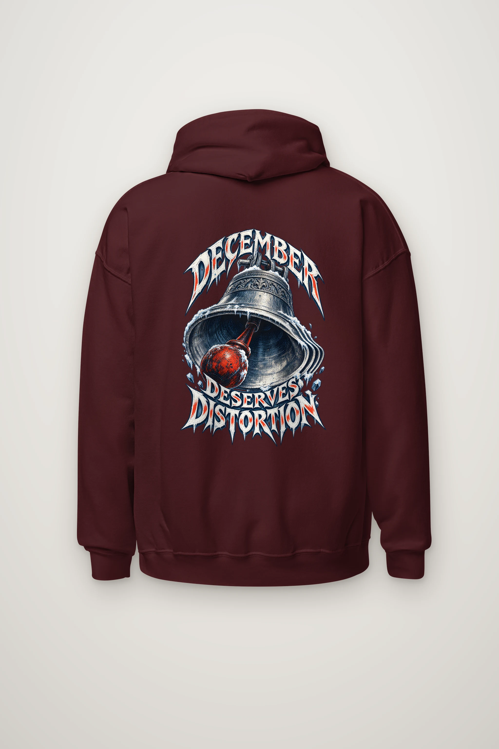 "December Deserves Distortion" Heavy Blend Unisex Pullover Hoodie