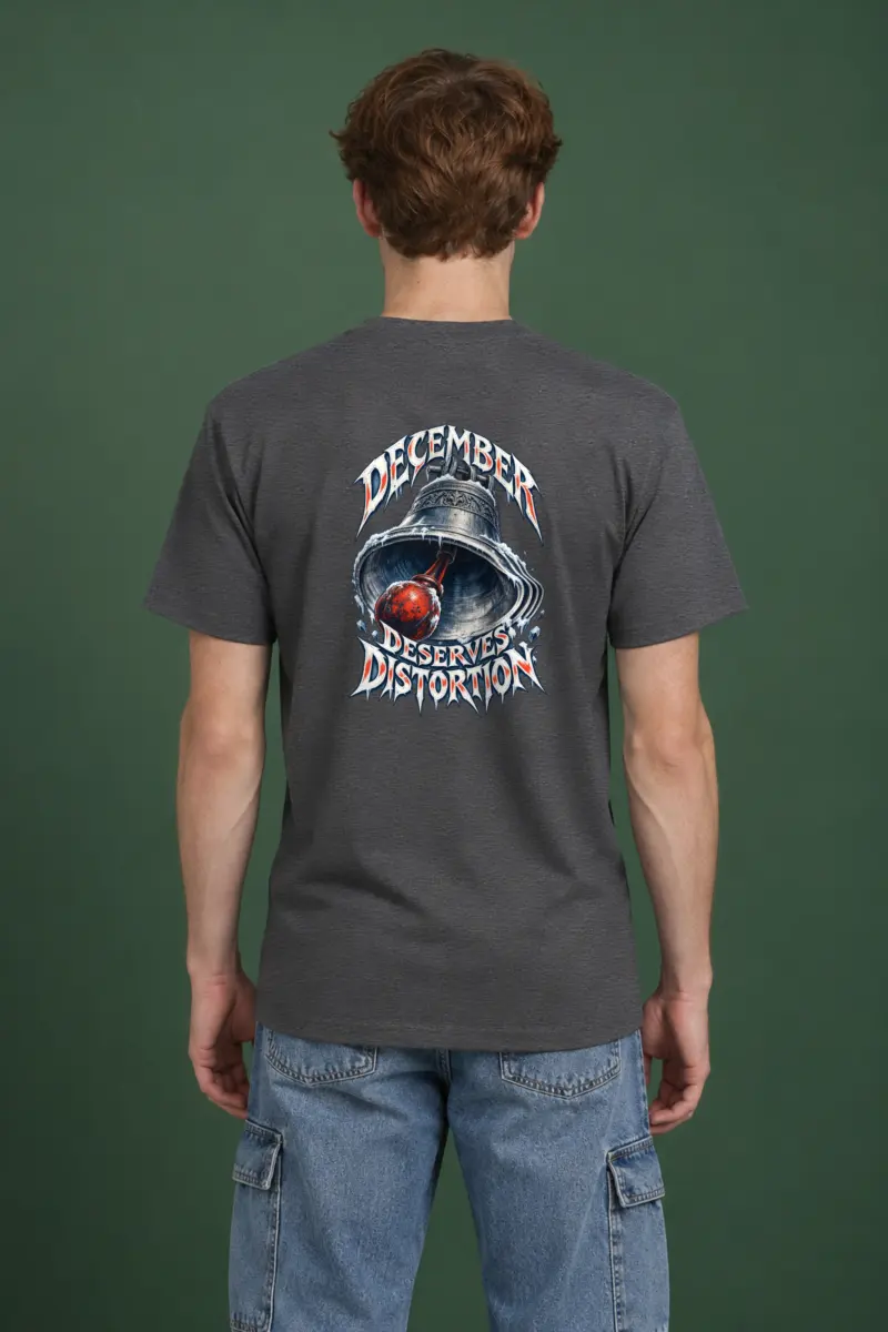 "December Deserves Distortion" Heavyweight Unisex Crewneck T-shirt