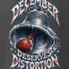 "December Deserves Distortion" Men's Oversized Heavyweight Crewneck T-Shirt