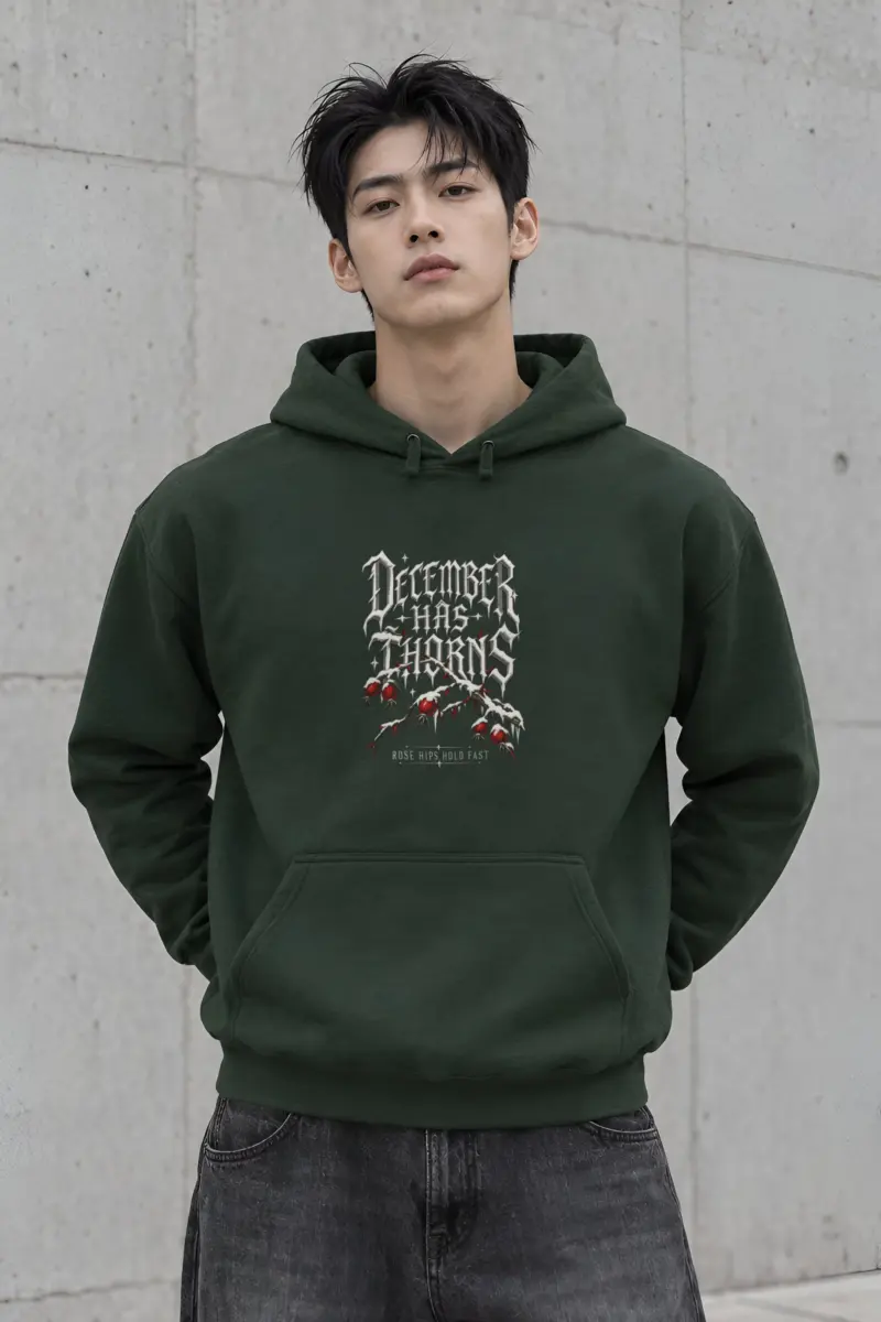 "December Has Thorns" Heavy Blend Unisex Pullover Hoodie