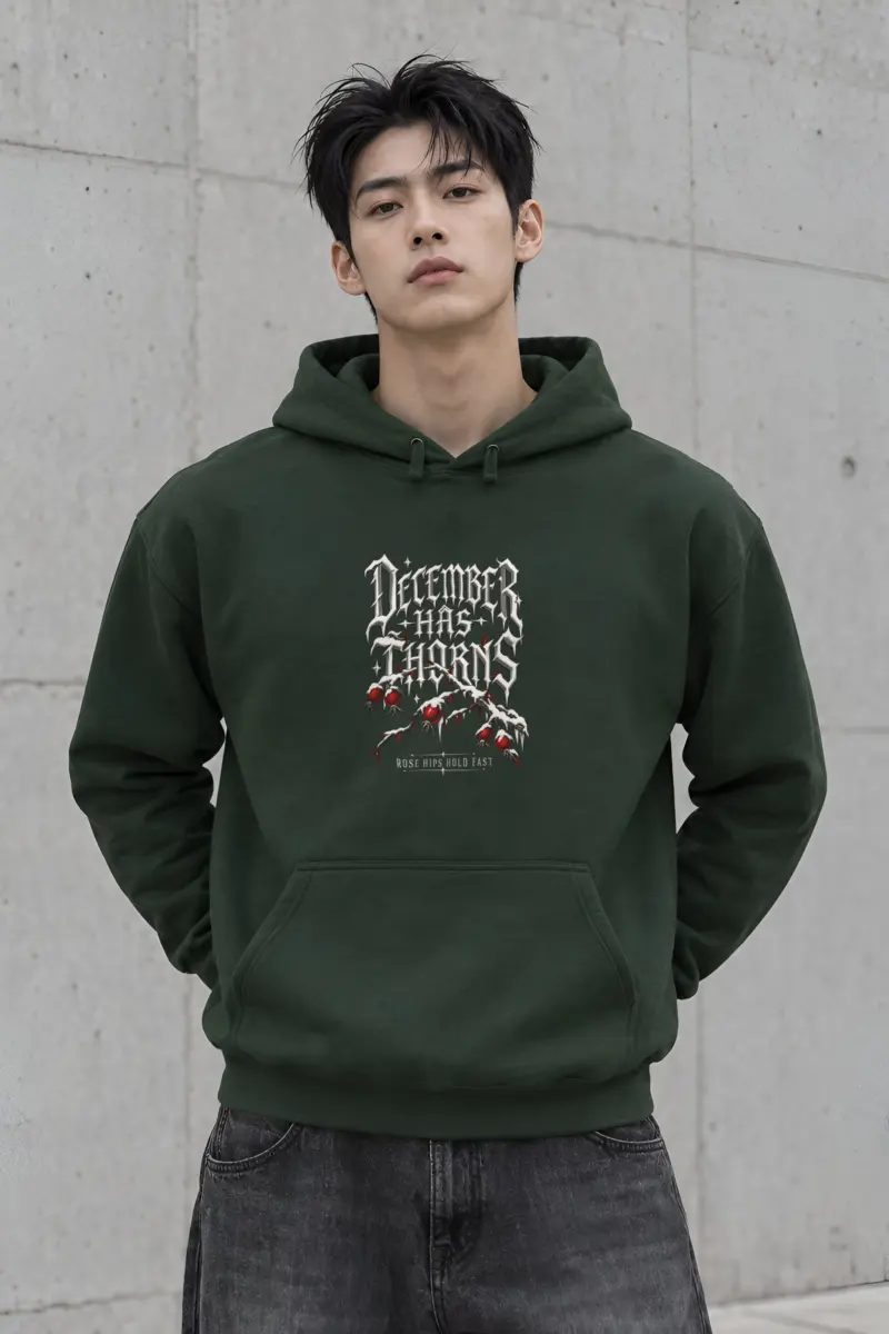 "December Has Thorns" Heavy Blend Unisex Pullover Hoodie