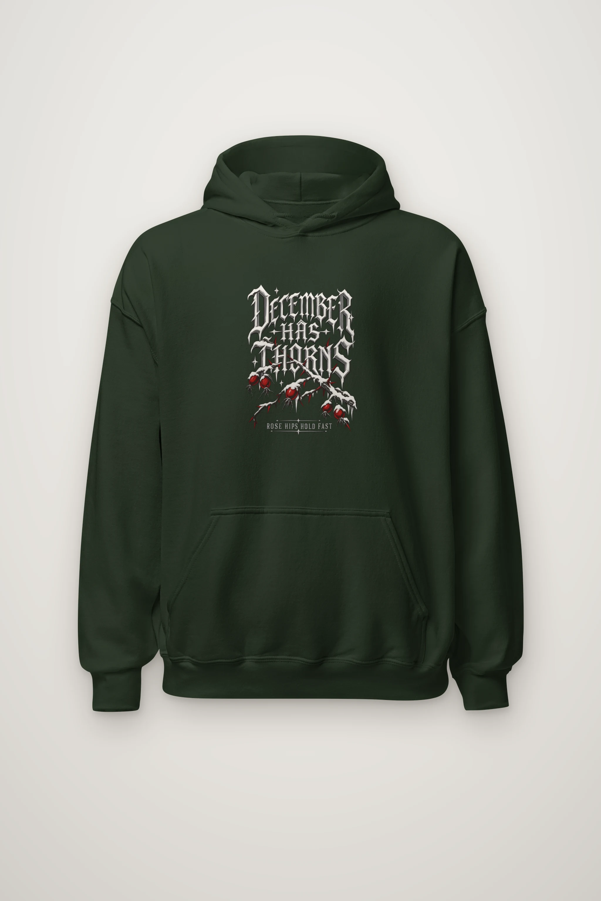 "December Has Thorns" Heavy Blend Unisex Pullover Hoodie