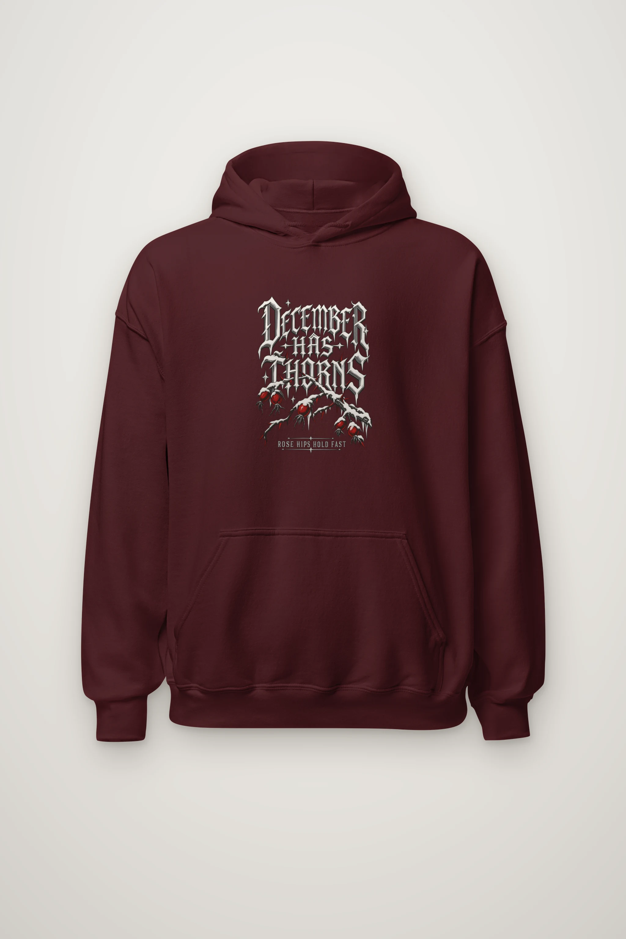 "December Has Thorns" Heavy Blend Unisex Pullover Hoodie