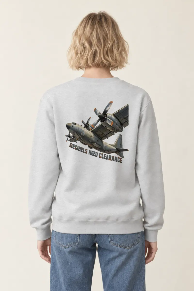 "Decibels Need Clearance" Heavy Blend Unisex Crewneck Sweatshirt