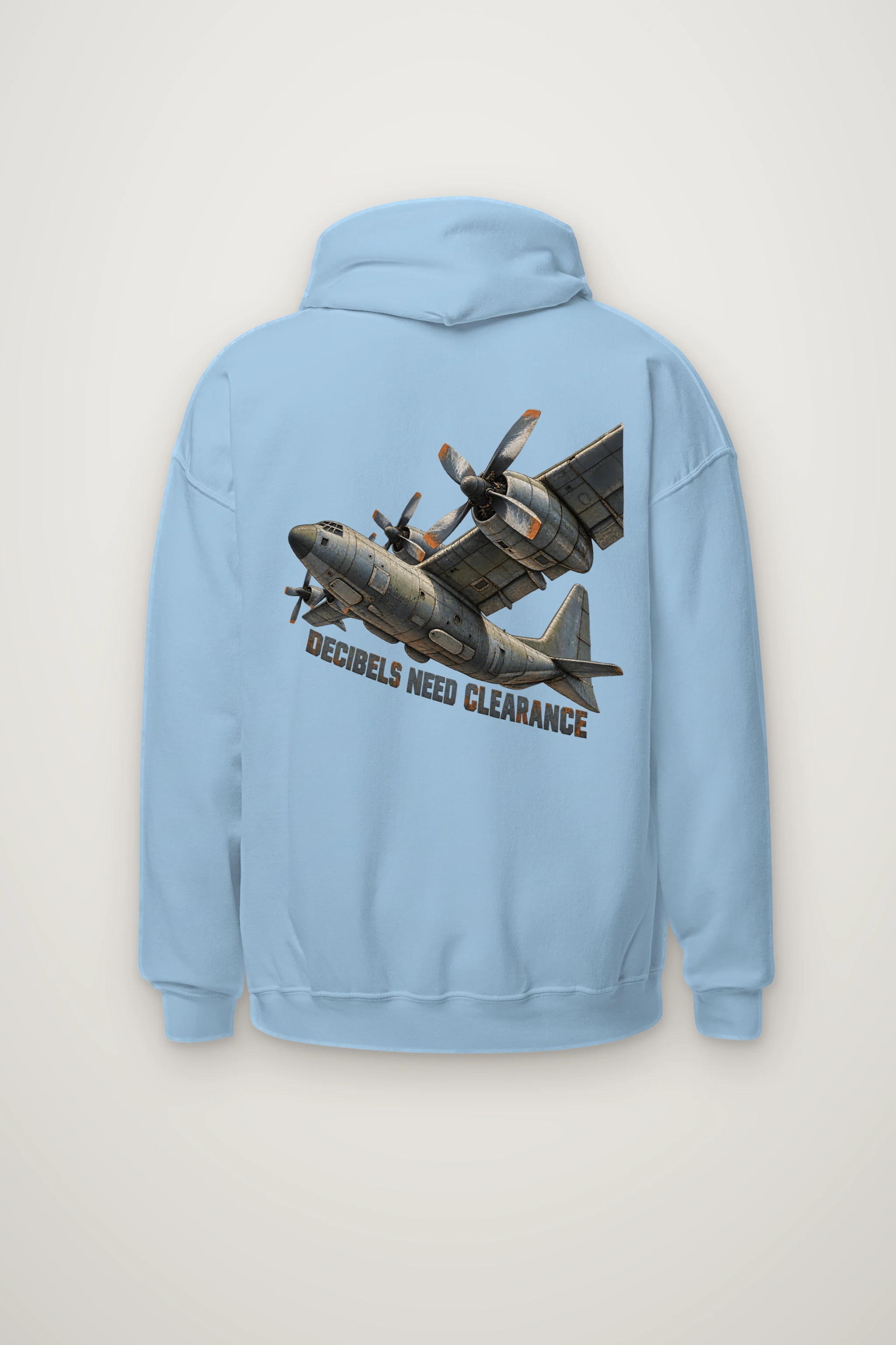 "Decibels Need Clearance" Heavy Blend Unisex Pullover Hoodie