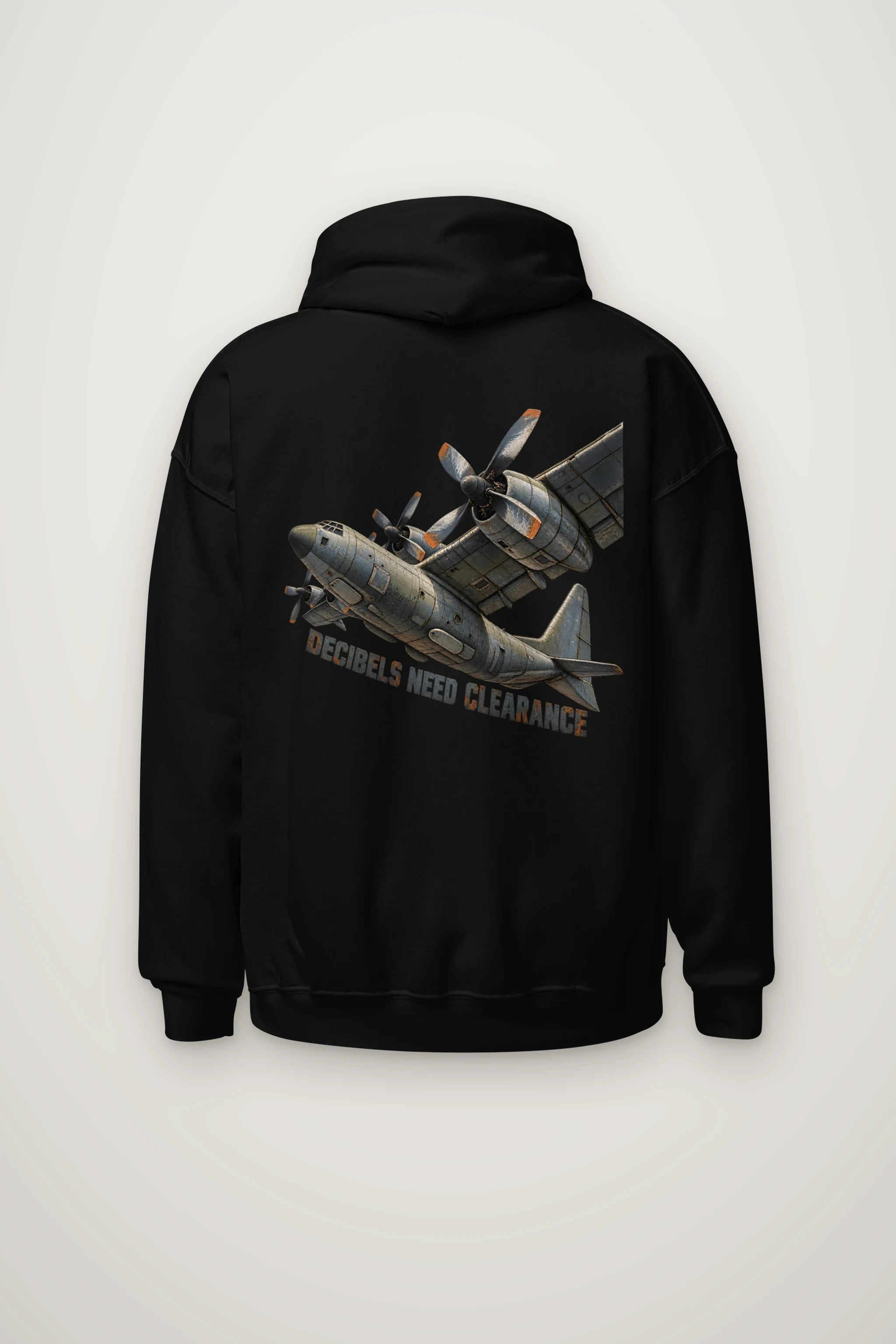 "Decibels Need Clearance" Heavy Blend Unisex Pullover Hoodie
