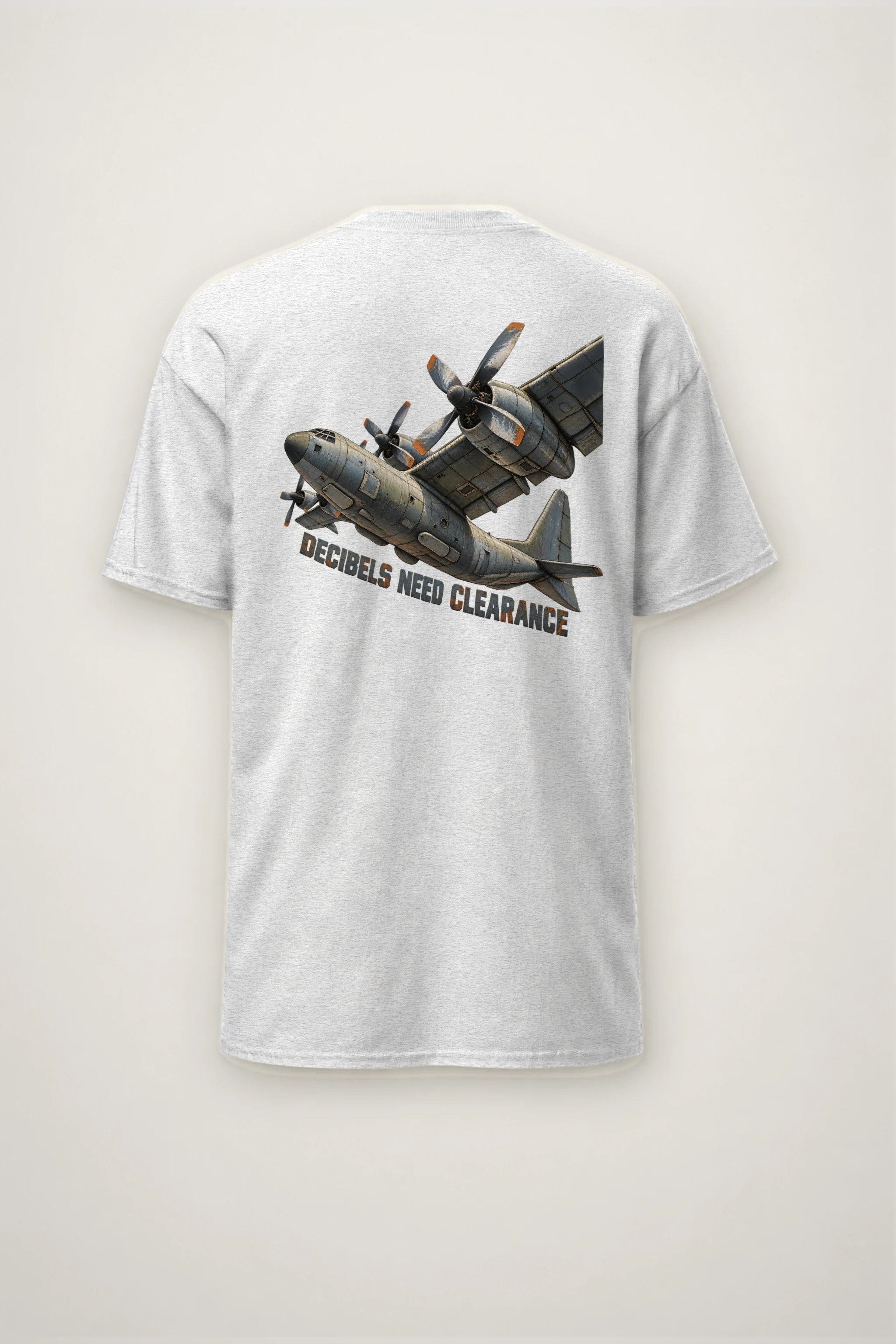 "Decibels Need Clearance" Heavyweight Unisex Crewneck T-shirt
