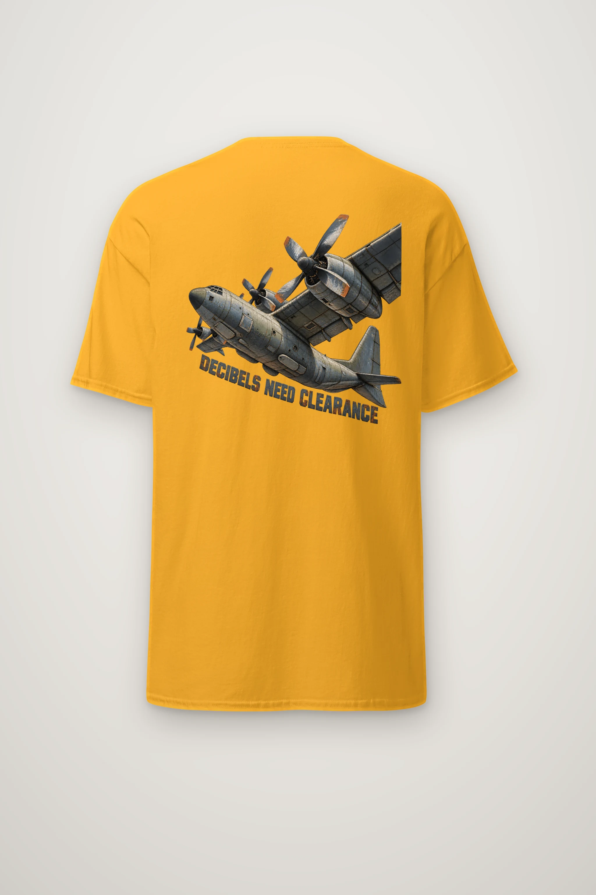 "Decibels Need Clearance" Heavyweight Unisex Crewneck T-shirt