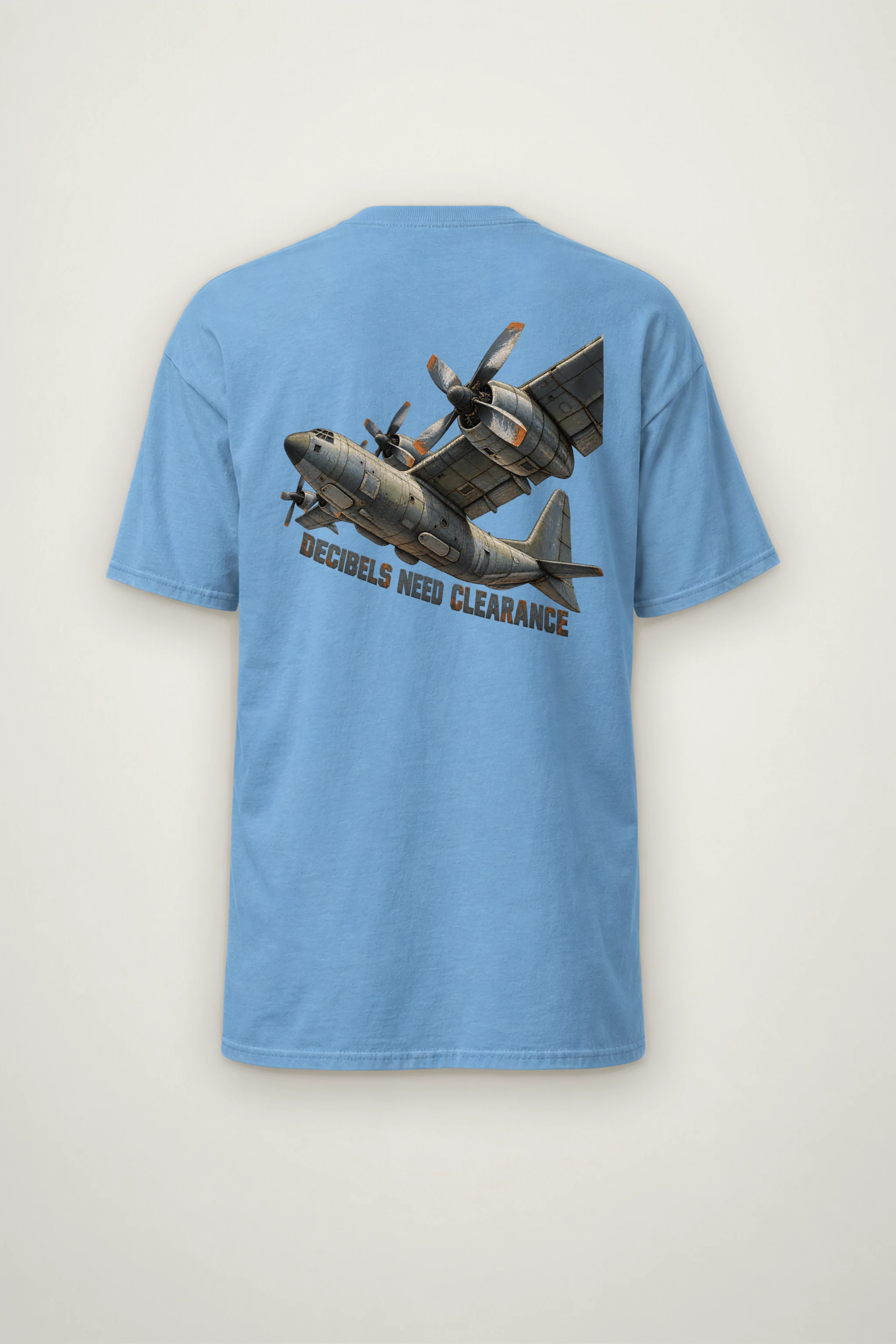 "Decibels Need Clearance" Heavyweight Unisex Crewneck T-shirt