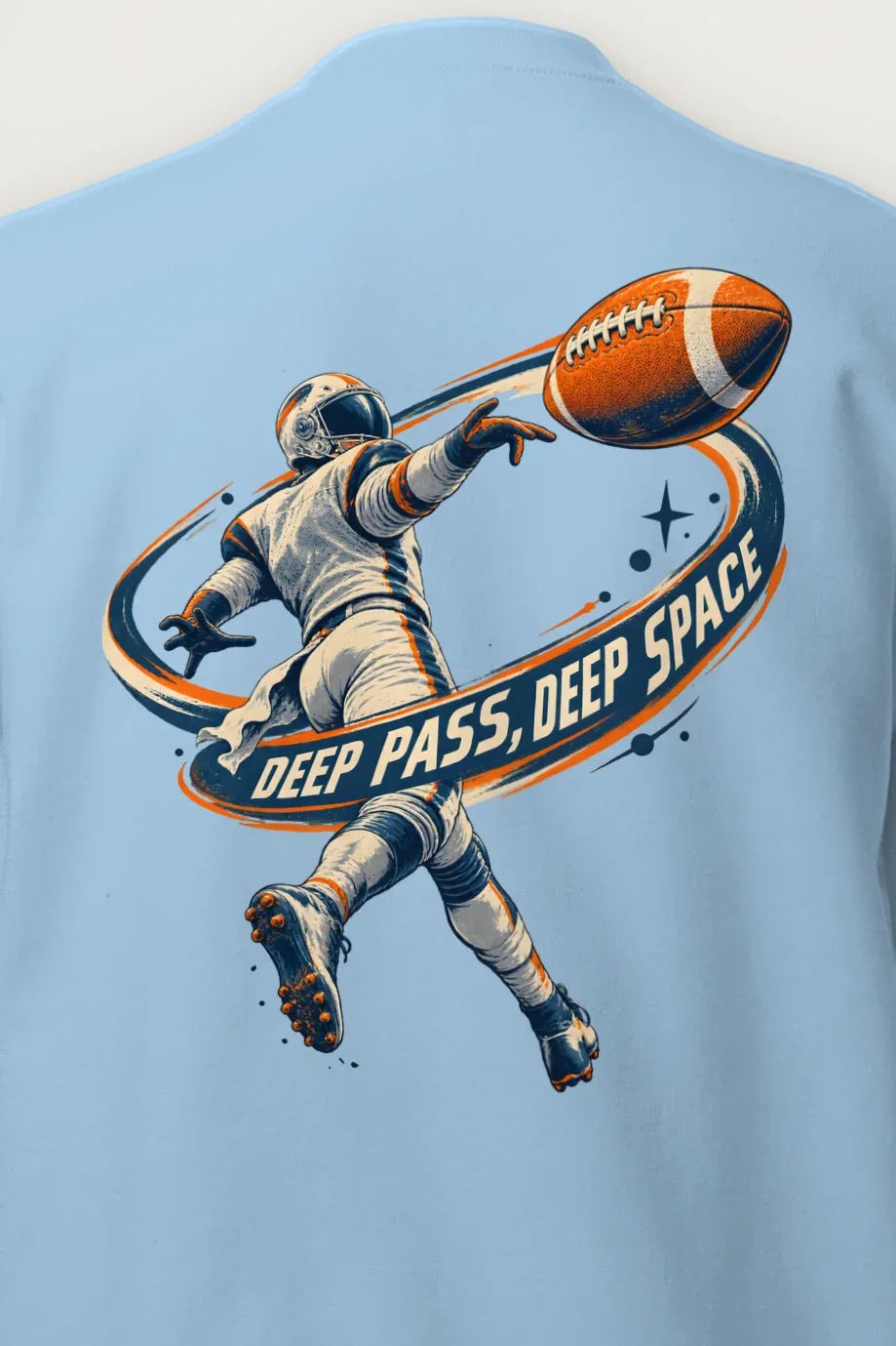 "Deep Pass, Deep Space" Heavy Blend Unisex Crewneck Sweatshirt - the graphic up close