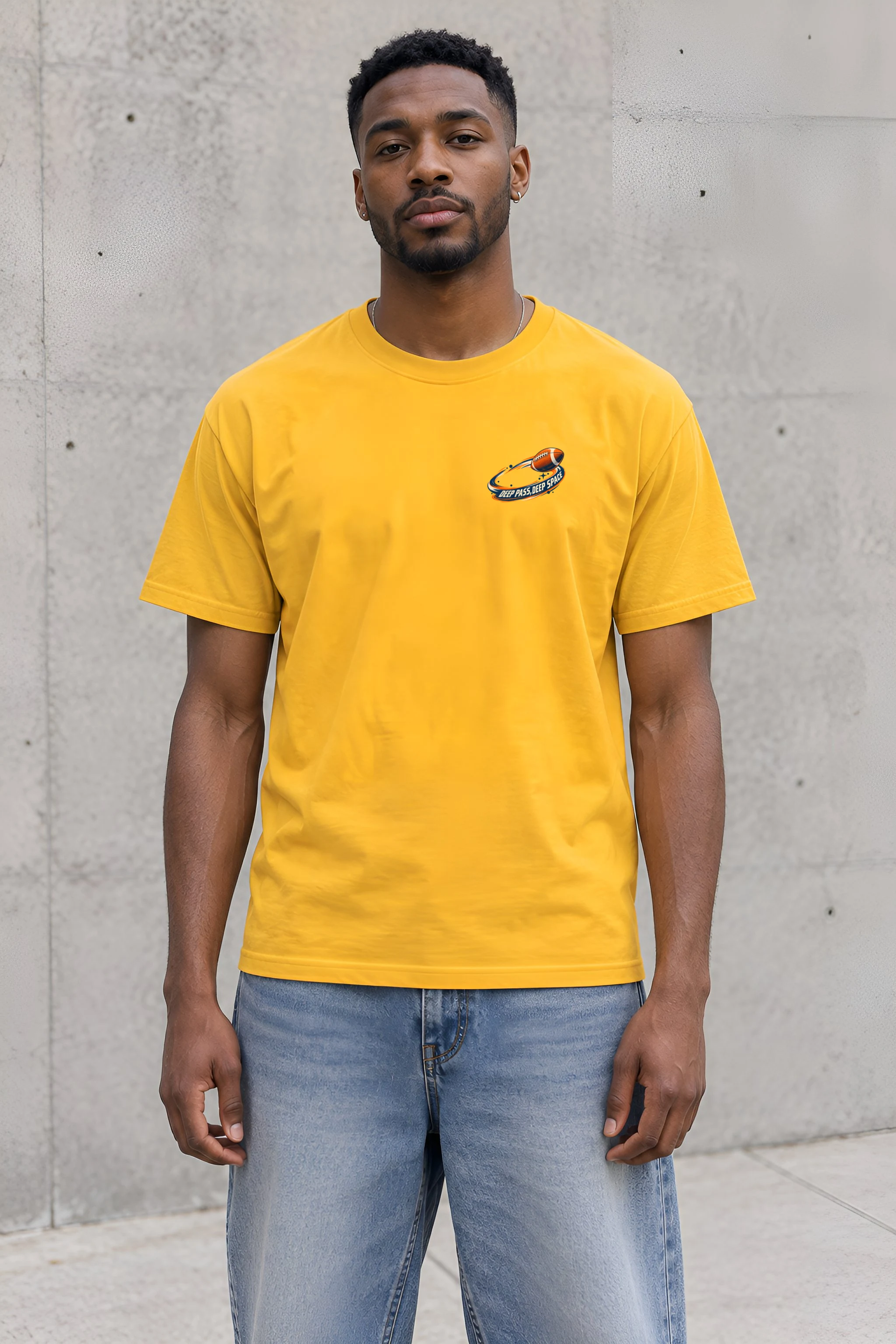 "Deep Pass, Deep Space" Heavyweight Unisex Crewneck T-shirt