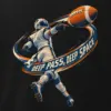 "Deep Pass, Deep Space" Men's Oversized Heavyweight Crewneck T-Shirt