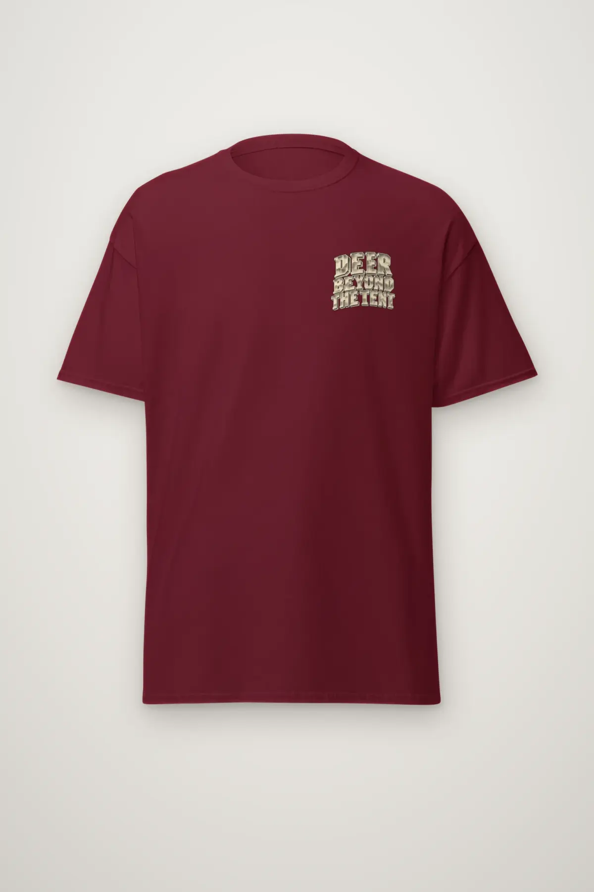 "Deer Beyond the Tent" Heavyweight Unisex Crewneck T-shirt