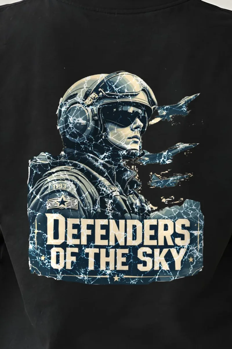 "Defenders Of The Sky" Heavyweight Unisex Crewneck T-shirt