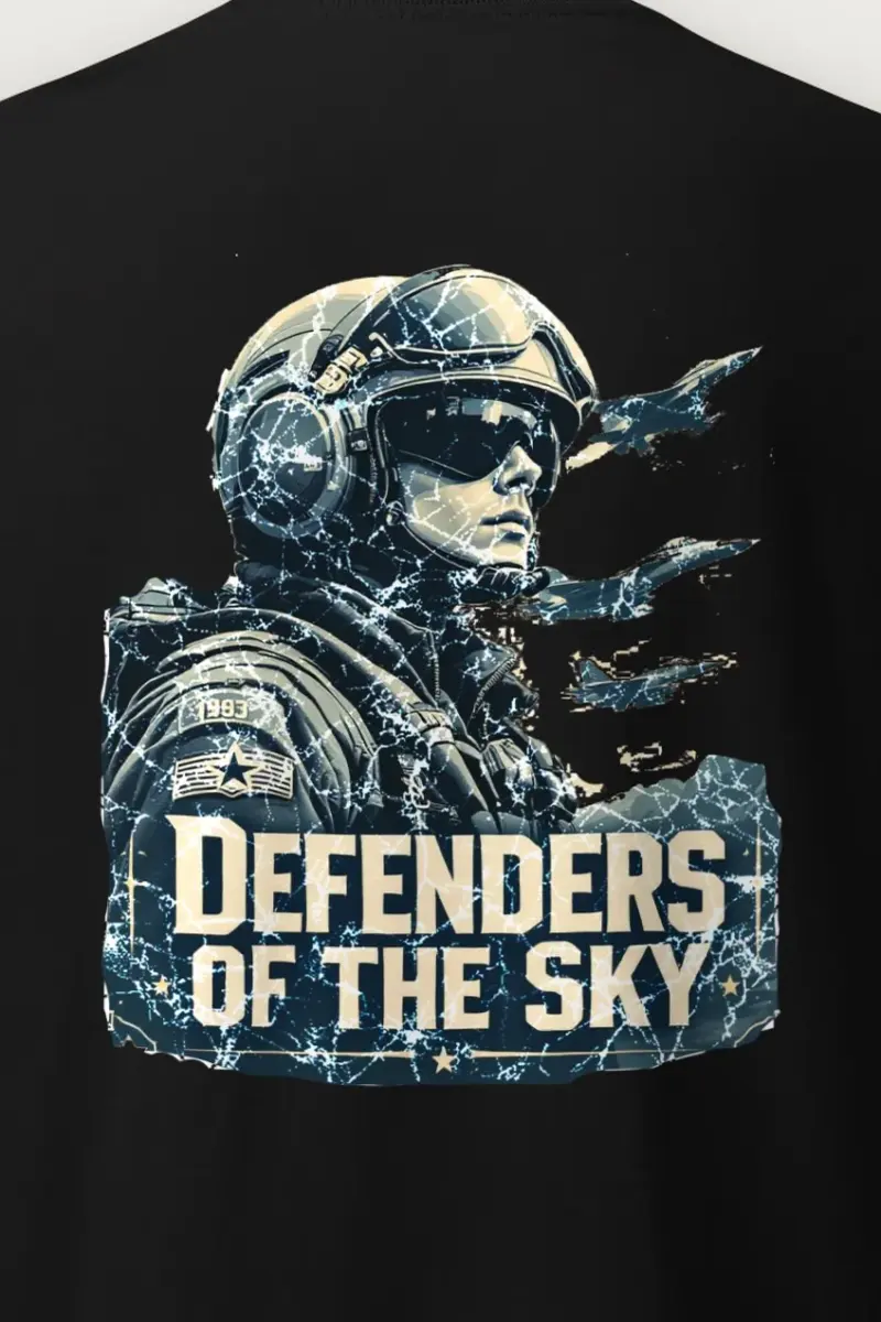 "Defenders Of The Sky" Heavyweight Unisex Crewneck T-shirt