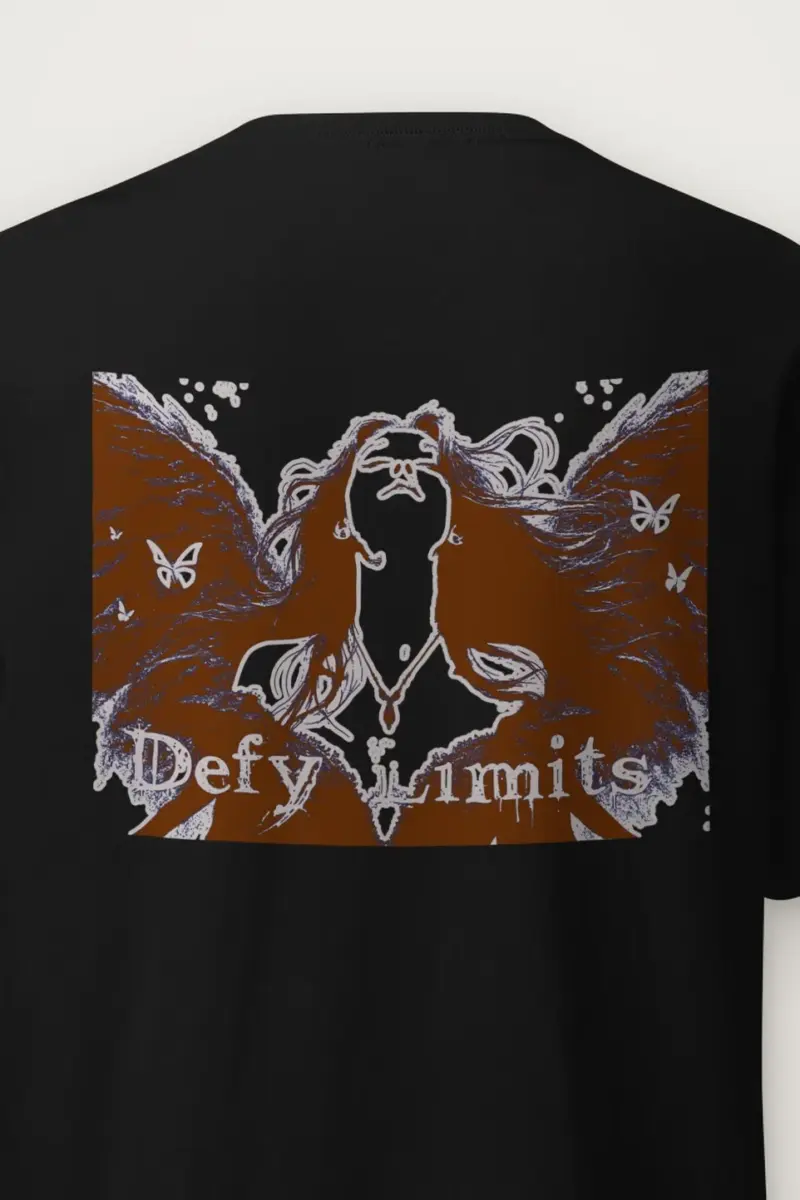 "Defy Limits" Heavyweight Unisex Crewneck T-shirt