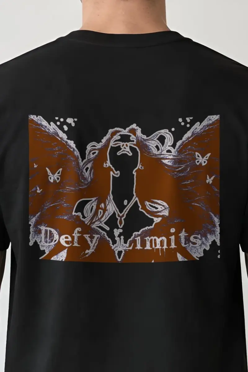 "Defy Limits" Heavyweight Unisex Crewneck T-shirt