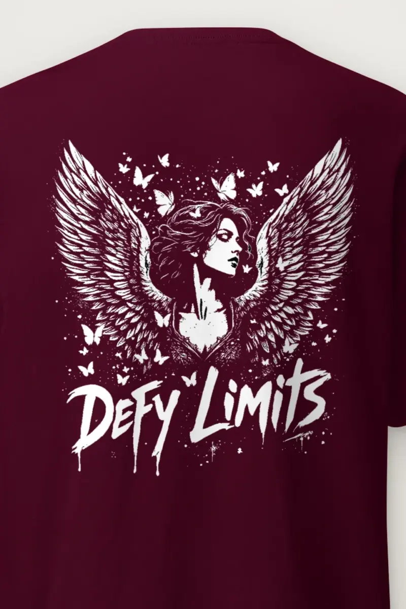 "Defy Limits Owl" Heavyweight Unisex Crewneck T-shirt
