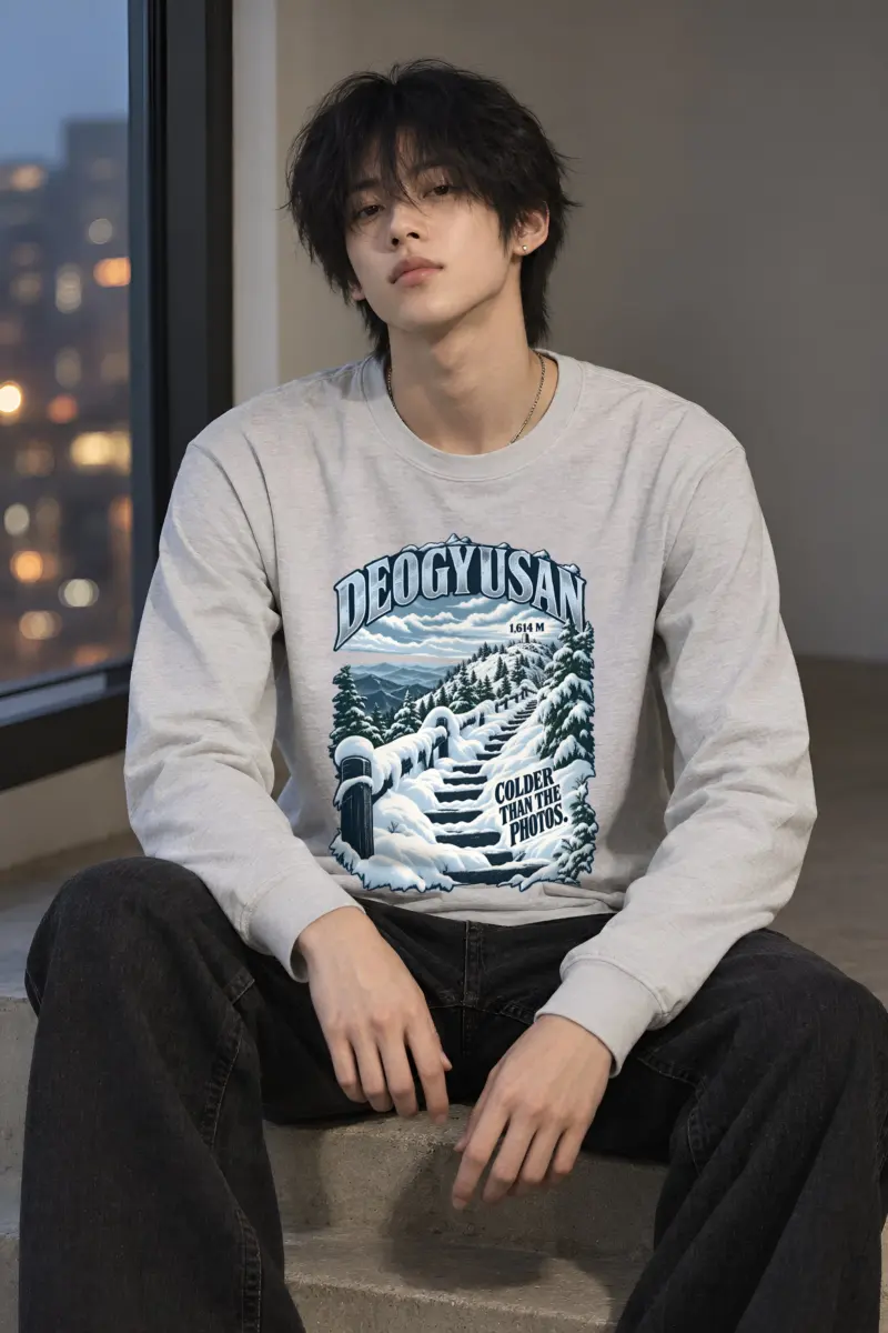 “Deogyusan 1,614 M” Unisex Longsleeve T-shirt