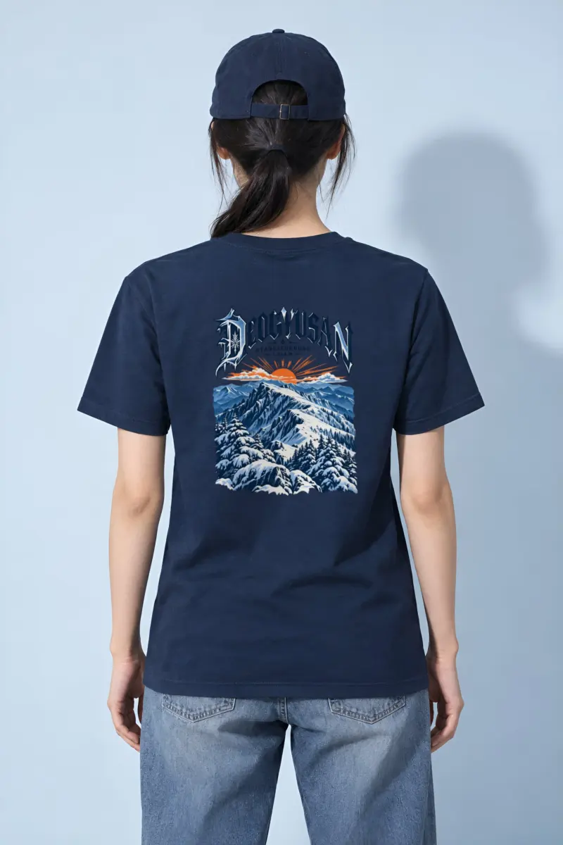 "Deogyusan Hyangjeokbong 1,614 M" Heavyweight Unisex Crewneck T-shirt