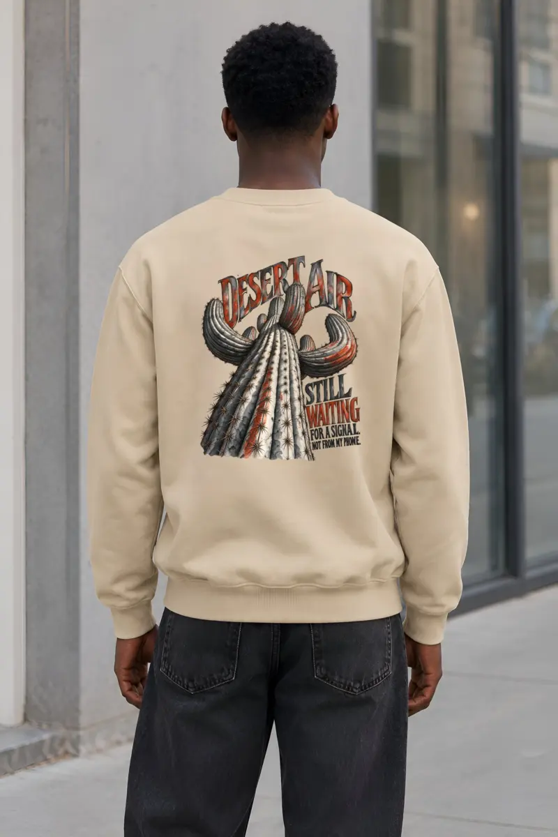 “Desert Air Saguaro” Heavy Blend Unisex Crewneck Sweatshirt