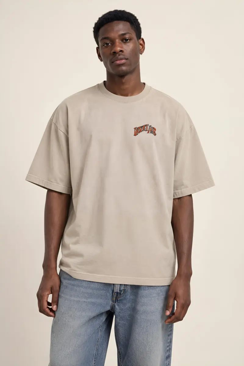 "Desert Air Still Waiting" Unisex Oversized Heavyweight Crewneck T-Shirt