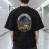 "Desert Night Observatory" Men's Oversized Heavyweight Crewneck T-Shirt