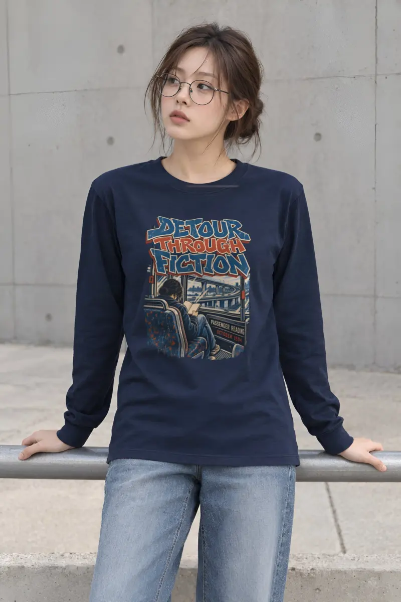 "Detour Through Fiction" Unisex Longsleeve T-shirt