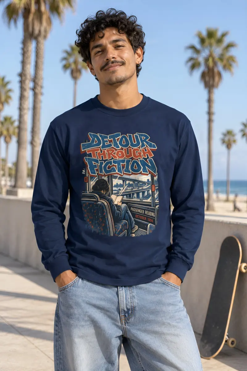 "Detour Through Fiction" Unisex Longsleeve T-shirt