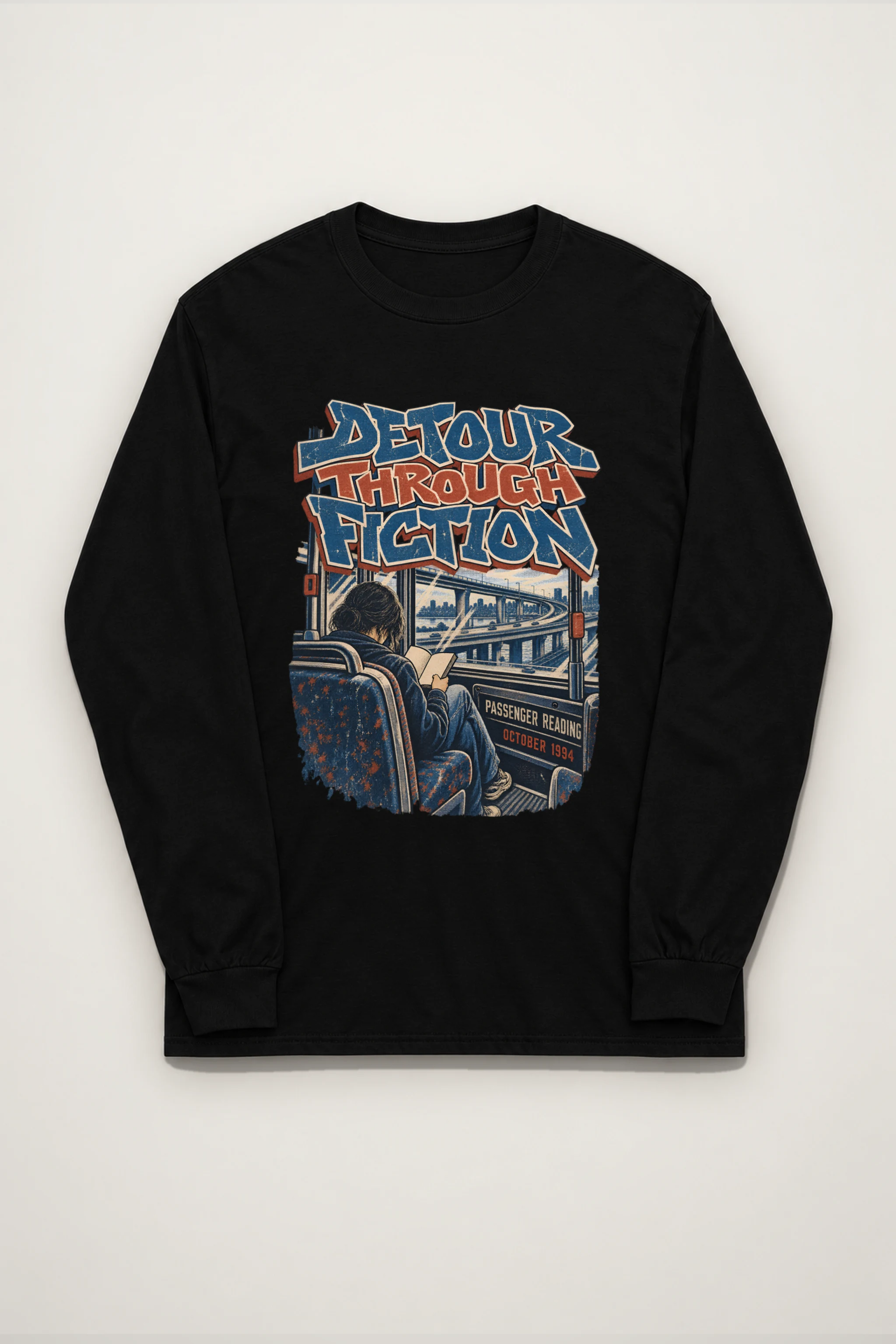"Detour Through Fiction" Unisex Longsleeve T-shirt