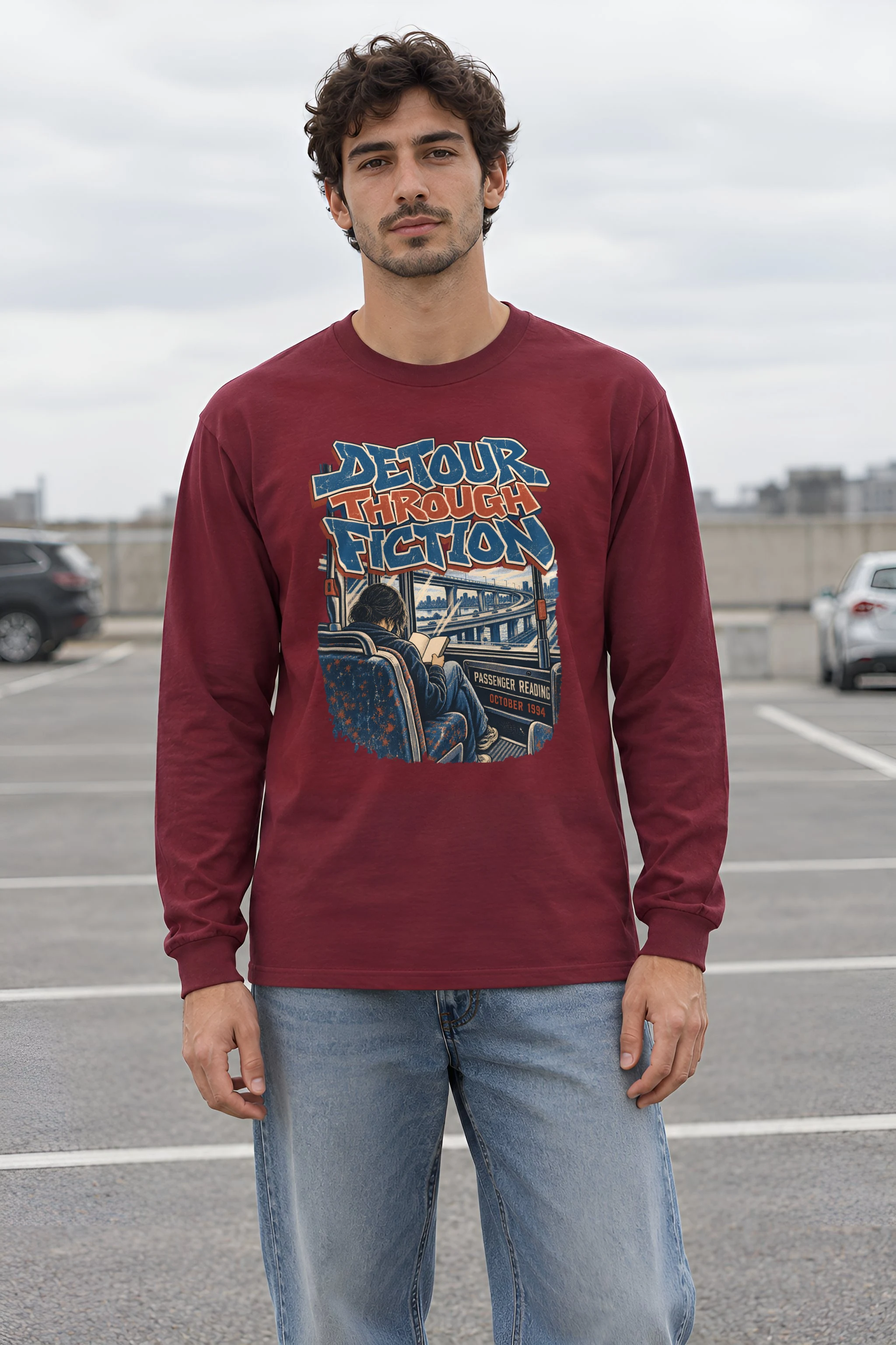 "Detour Through Fiction" Unisex Longsleeve T-shirt