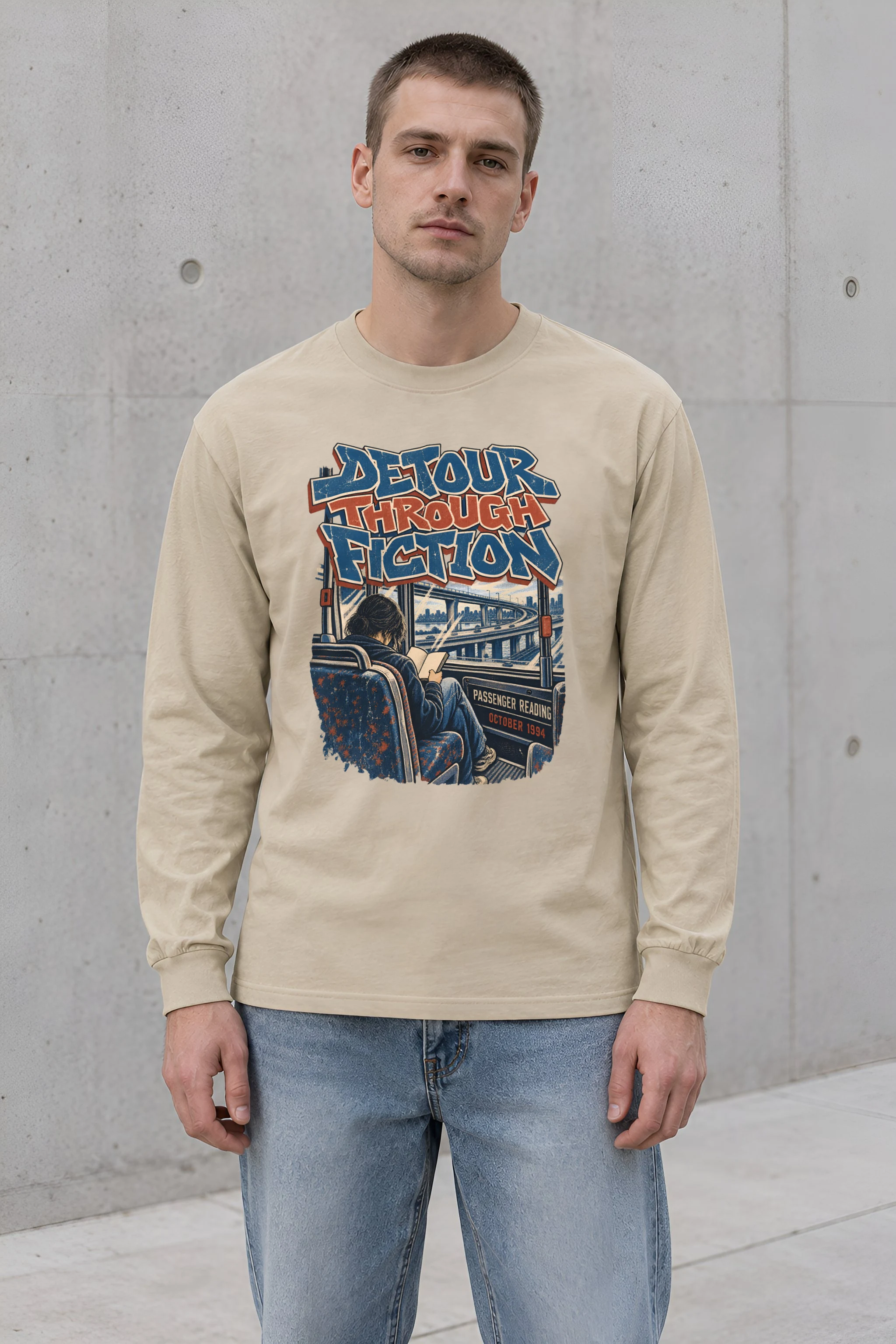 "Detour Through Fiction" Unisex Longsleeve T-shirt