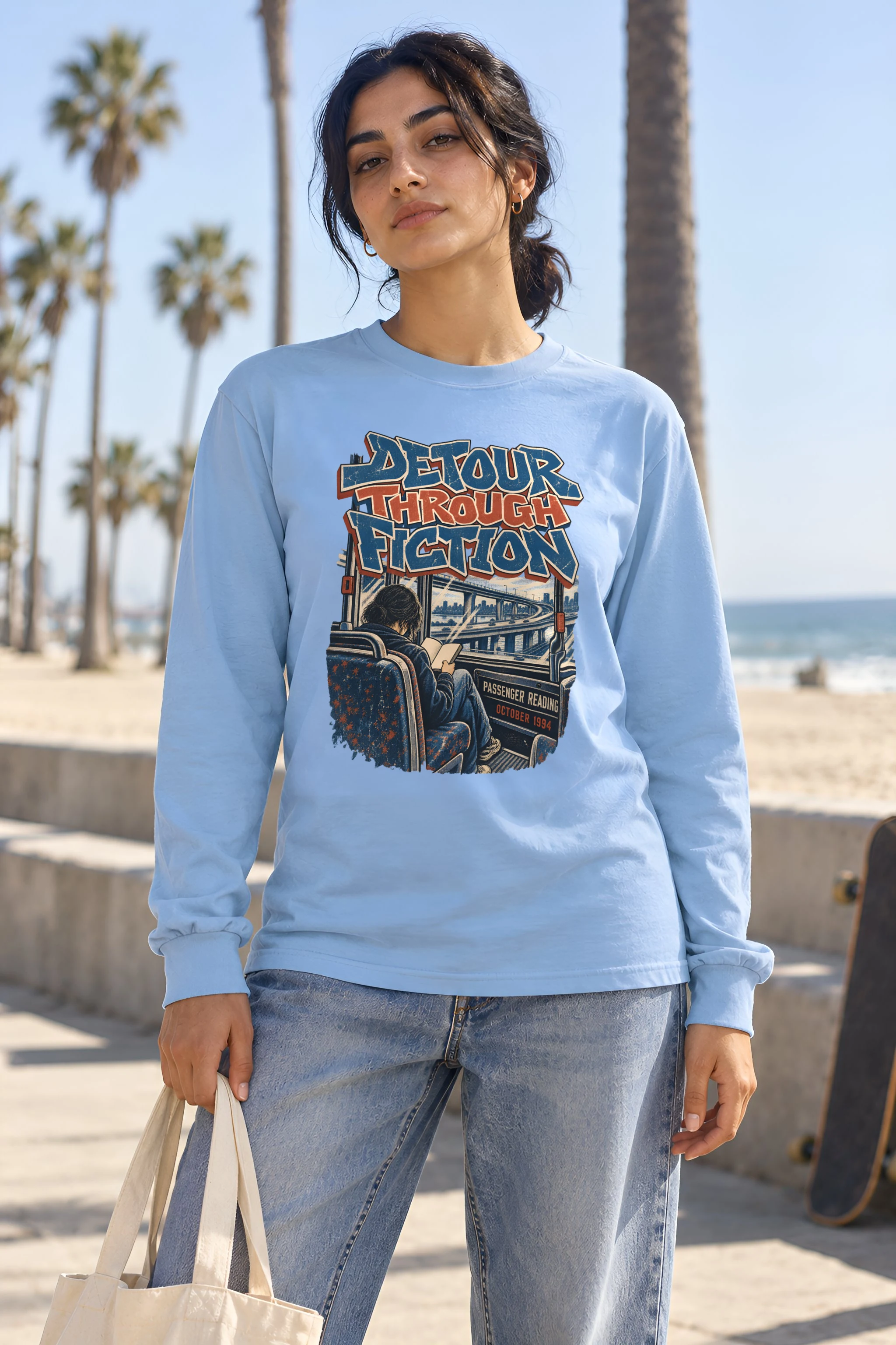 "Detour Through Fiction" Unisex Longsleeve T-shirt