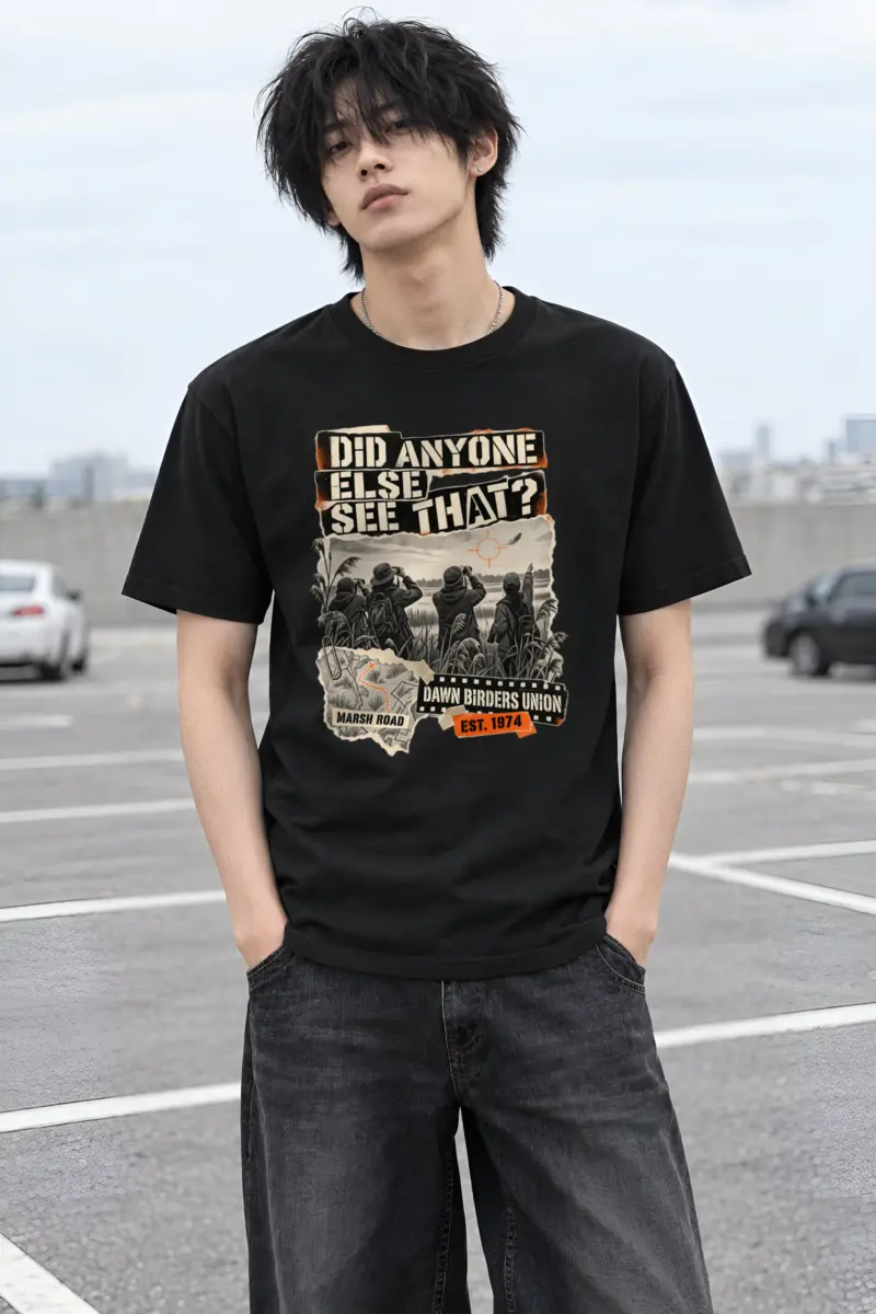 "Did Anyone Else See That?" Heavyweight Unisex Crewneck T-shirt