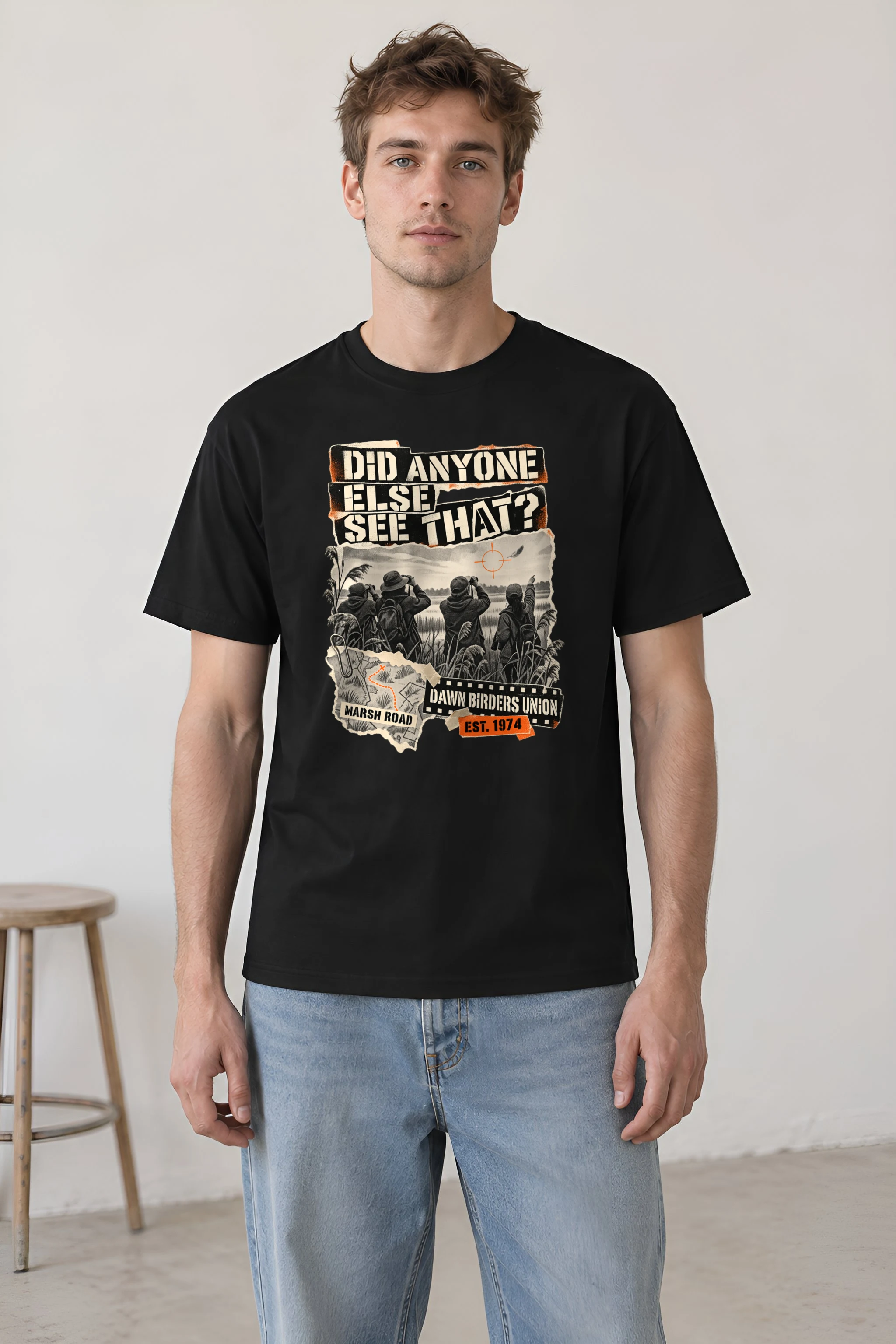 "Did Anyone Else See That?" Heavyweight Unisex Crewneck T-shirt