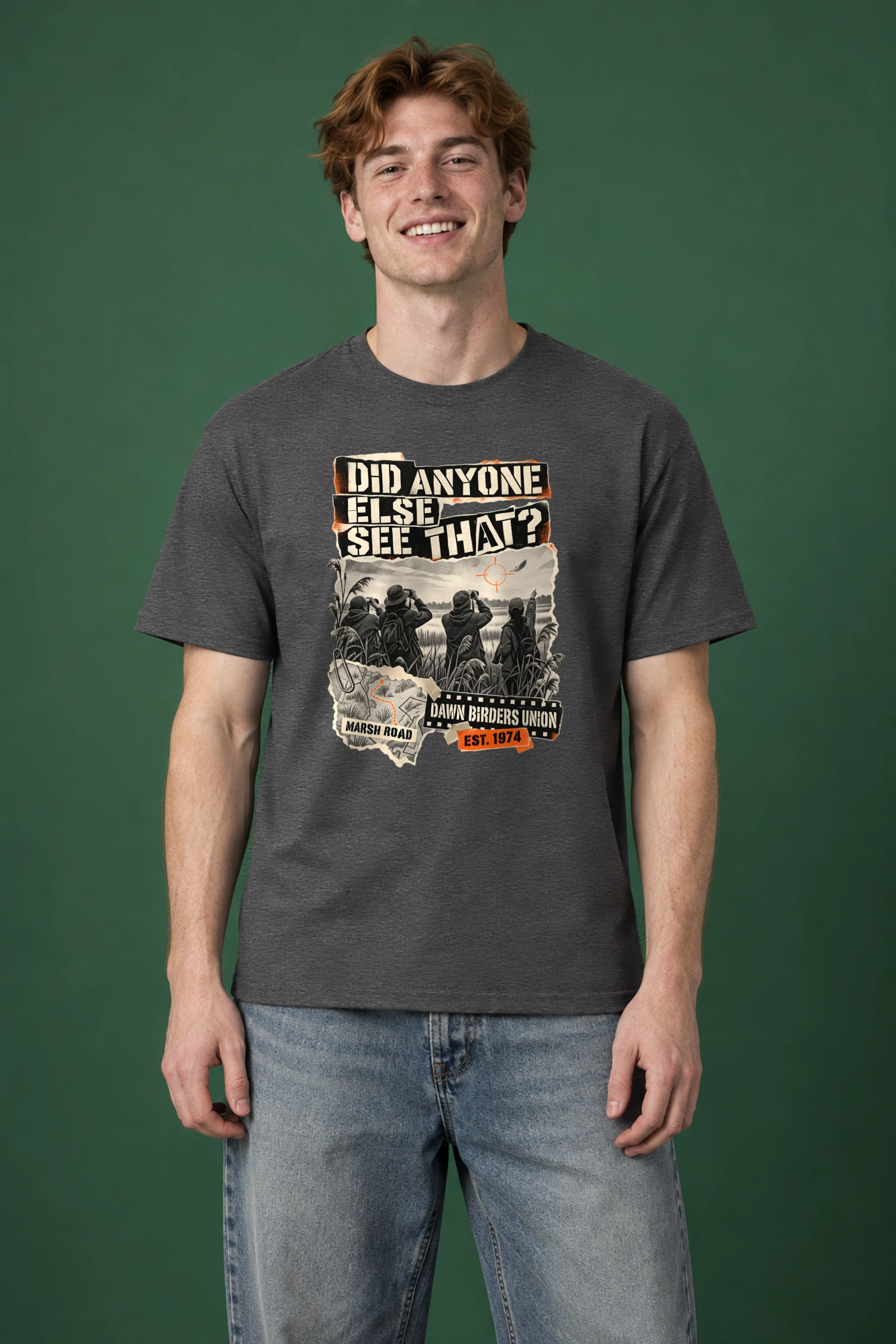 "Did Anyone Else See That?" Heavyweight Unisex Crewneck T-shirt