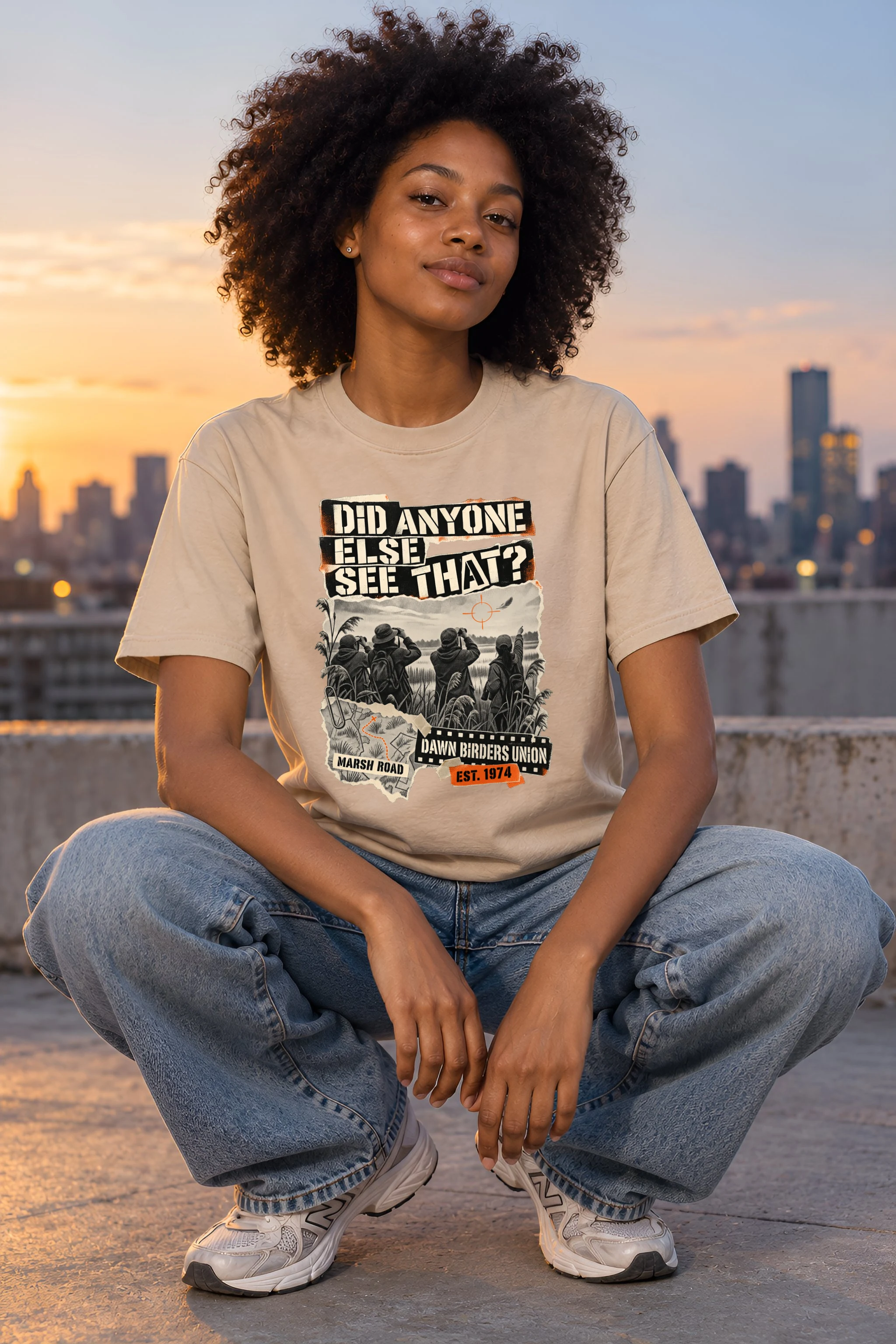 "Did Anyone Else See That?" Heavyweight Unisex Crewneck T-shirt