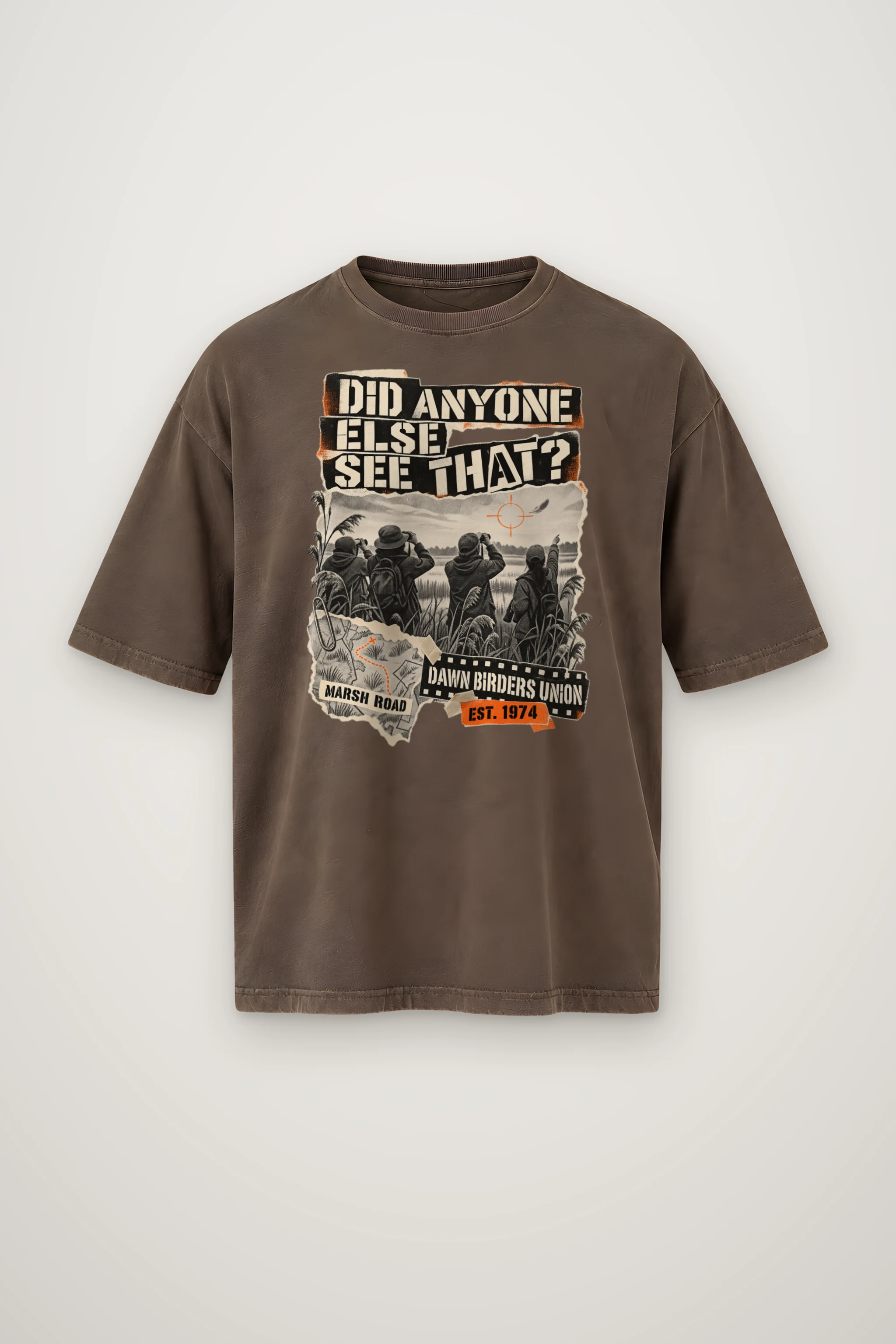 "Did Anyone Else See That?" Men's Oversized Heavyweight Crewneck T-Shirt