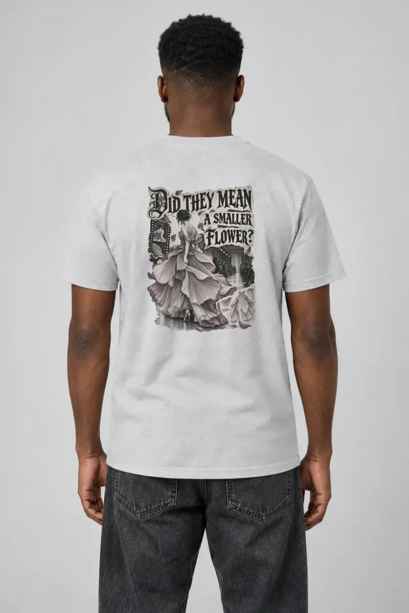 "Did They Mean a Smaller Flower?" Heavyweight Unisex Crewneck T-shirt
