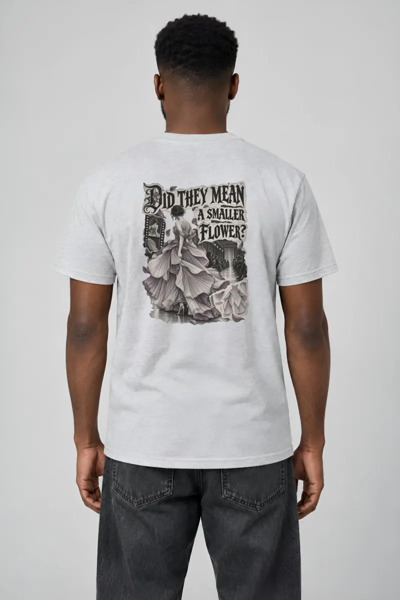 “Did They Mean a Smaller Flower?” Heavyweight Unisex Crewneck T-shirt