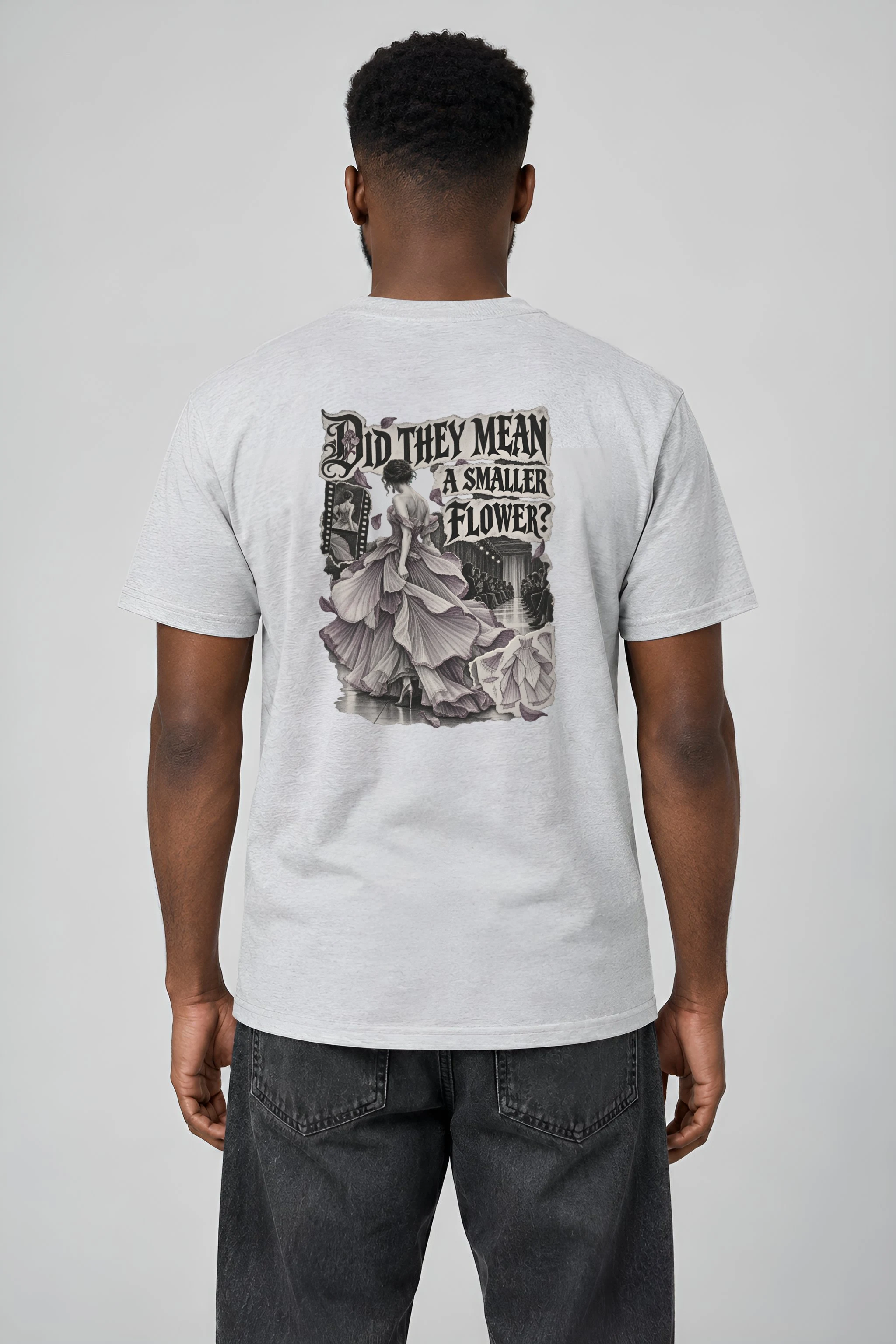 "Did They Mean a Smaller Flower?" Heavyweight Unisex Crewneck T-shirt