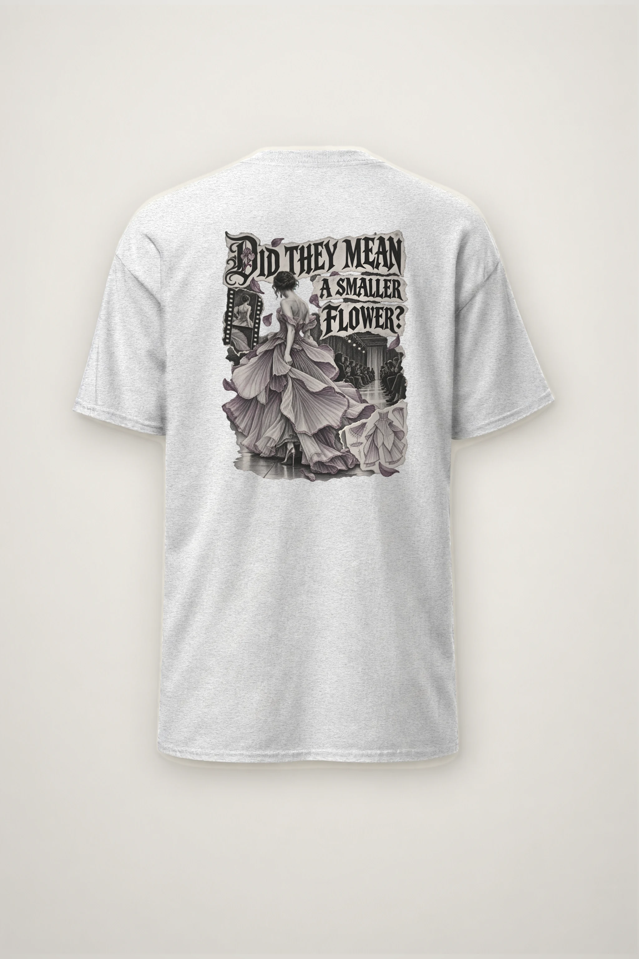 "Did They Mean a Smaller Flower?" Heavyweight Unisex Crewneck T-shirt