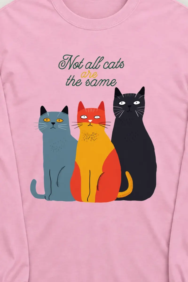 "Different Cats Club" Unisex Longsleeve T-shirt