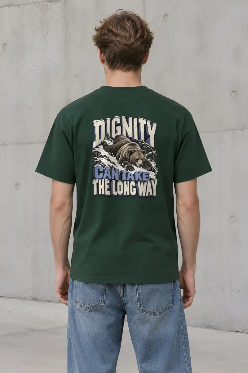 "Dignity Can Take the Long Way" Heavyweight Unisex Crewneck T-shirt