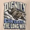 "Dignity Can Take the Long Way" Men's Oversized Heavyweight Crewneck T-Shirt