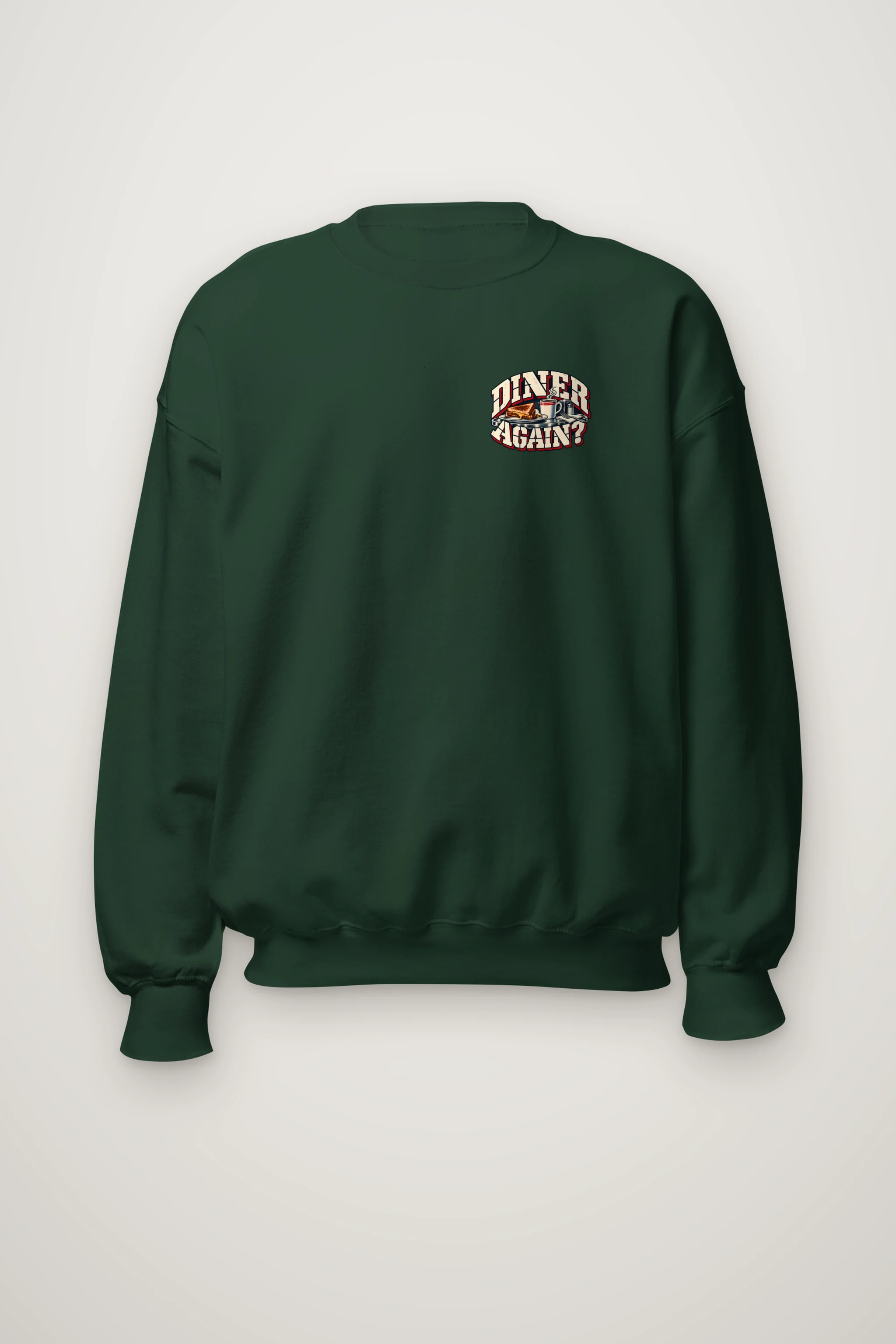 "Diner Again? Counter Stool" Heavy Blend Unisex Crewneck Sweatshirt