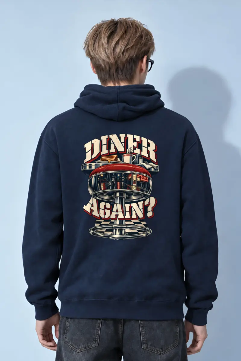 “Diner Again?” Heavy Blend Unisex Pullover Hoodie