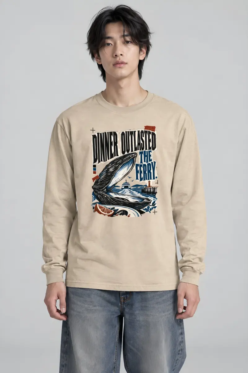 "Dinner Outlasted The Ferry" Unisex Longsleeve T-shirt
