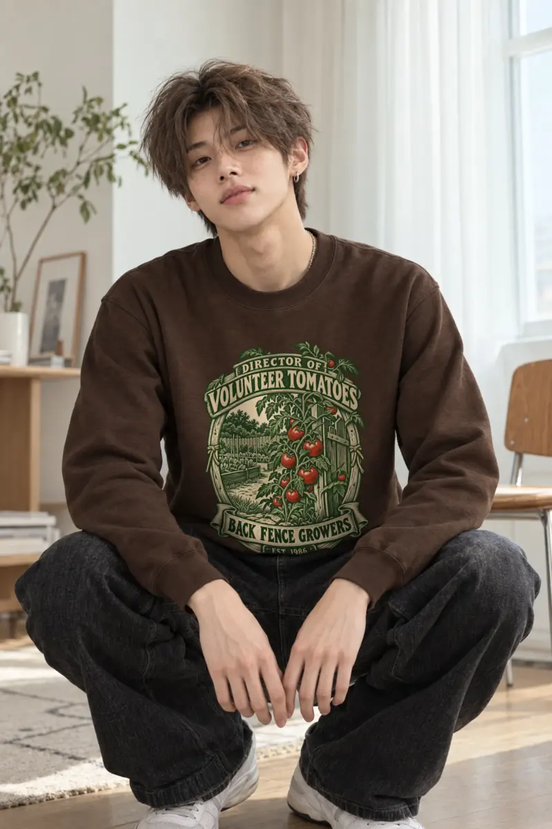 "Director of Volunteer Tomatoes" Heavy Blend Unisex Crewneck Sweatshirt