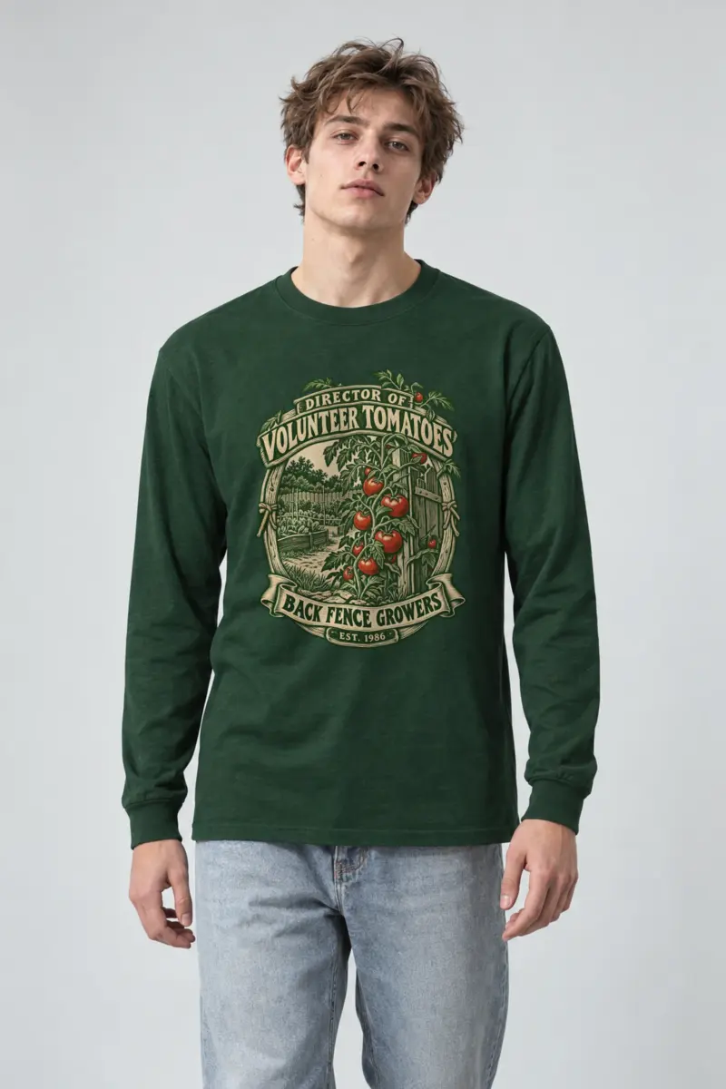 "Director of Volunteer Tomatoes" Unisex Longsleeve T-shirt